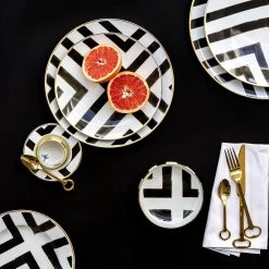 Trendy Living Sol Y Sombra Dessert Plate
