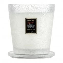 Trendy Living Spiced Goji Tarocco 3 Wick Candle Voluspa