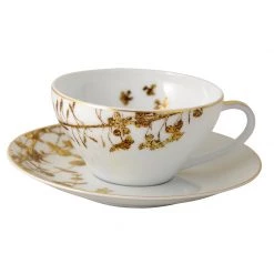 Trendy Living Vegetal Or Tea Cup And Saucer Bernardaud